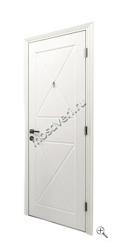 Входная дверь в квартиру белая внутри с узором БДД-019 - купить от производителя Мосдвери Входная дверь в квартиру белая внутри с узором БДД-019
