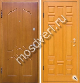 Железная дверь с панелями МДФ под дерево - купить от производителя Мосдвери Железная дверь с панелями МДФ под дерево